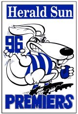 1996 North Melbourne WEG Reprinted Grand Final poster.